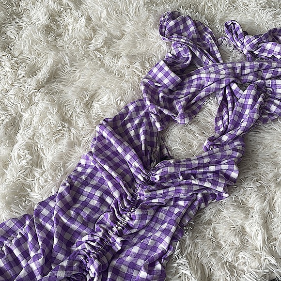 *NEW* Plaid Wrap Dress - Picture 3 of 4